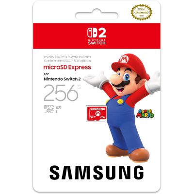 Карта памяти Samsung Micro SD Express 256Gb (Super Mario) для Nintendo Switch 2