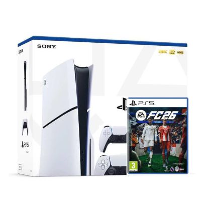 Игровая консоль Sony PlayStation 5 Slim 1Tb + EA SPORTS FC 26 (русская версия) + DualSense (White)