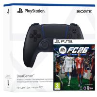 Геймпад Sony DualSense (Midnight Black) + Гра EA Sports FC 26 (ваучер на скачування) (російські субтитри)