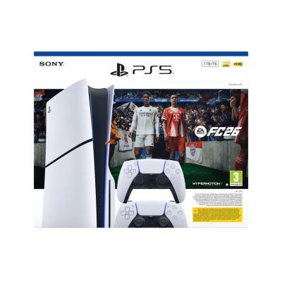 Игровая консоль Sony PlayStation 5 Slim 1Tb EA SPORTS FC 26 Bundle + DualSense (White)