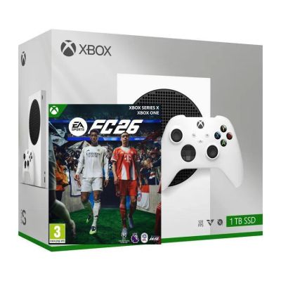 Игровая консоль Microsoft Xbox Series S 1Tb White + EA SPORTS FC 26 (русские субтитры) Игровая консоль Microsoft Xbox Series S 1Tb White + EA SPORTS FC 26 (русские субтитры)