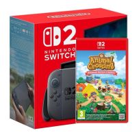 Ігрова консоль Nintendo Switch 2 Black + Гра Animal Crossing New Horizons (російські субтитри)