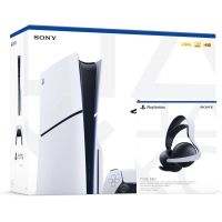 Игровая консоль Sony PlayStation 5 Slim 1Tb + Беспроводная гарнитура PULSE Elite (White) + Чехол Игровая консоль Sony PlayStation 5 Slim 1Tb + Беспроводная гарнитура PULSE Elite (White) + Чехол