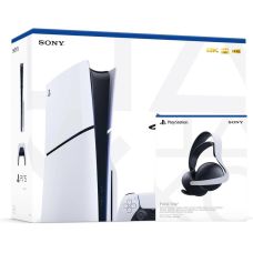 Игровая консоль Sony PlayStation 5 Slim 1Tb + Беспроводная гарнитура PULSE Elite (White) + Чехол