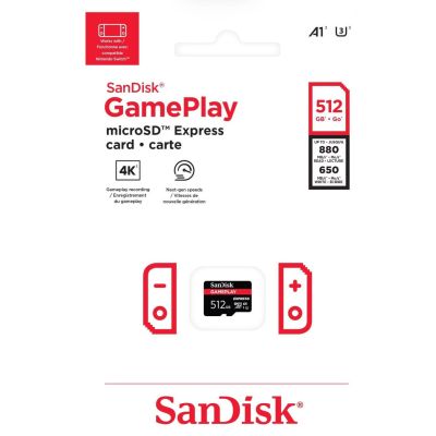 Карта пам'яті SanDisk Micro SD Express 512Gb (GamePlay) для Nintendo Switch 2 Карта пам'яті SanDisk Micro SD Express 512Gb (GamePlay) для Nintendo Switch 2
