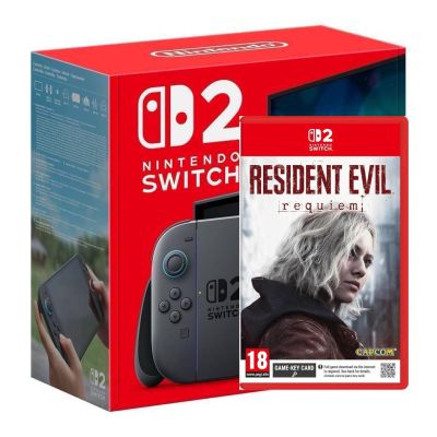 Игровая консоль Nintendo Switch 2 Black + Игра Resident Evil Requiem (русская версия)
