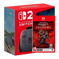 Ігрова консоль Nintendo Switch 2 Black + Гра Assassin's Creed Shadows (російські субтитри)