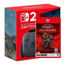Ігрова консоль Nintendo Switch 2 Black + Гра Assassin's Creed Shadows (російські субтитри)