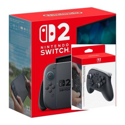 Игровая консоль Nintendo Switch 2 Black + Геймпад Nintendo Switch 2 Pro Игровая консоль Nintendo Switch 2 Black + Геймпад Nintendo Switch 2 Pro