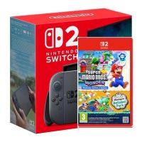 Ігрова консоль Nintendo Switch 2 Black + Гра Super Mario Bros. Wonder + Meetup in Bellabel Park (російська версія)