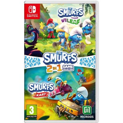 Гра The Smurfs Mission Vileaf + Smurfs Kart (2 in 1 Game Collection) (російські субтитри) (Nintendo Switch) Гра The Smurfs Mission Vileaf + Smurfs Kart (2 in 1 Game Collection) (російські субтитри) (Nintendo Switch)