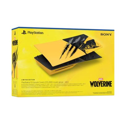 Панелі корпусу консолі Sony PlayStation 5 Slim (Marvel's Wolverine Battle Yellow Limited Edition)