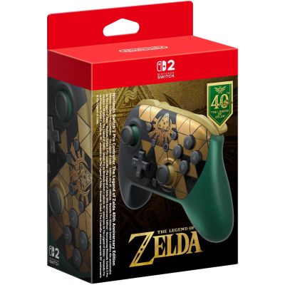 Геймпад Nintendo Switch 2 Pro The Legend of Zelda 40th Anniversary Edition