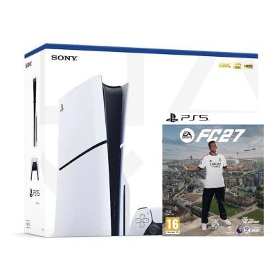 Ігрова консоль Sony PlayStation 5 Slim 1Tb + EA SPORTS FC 27 (російські субтитри) Ігрова консоль Sony PlayStation 5 Slim 1Tb + EA SPORTS FC 27 (російські субтитри)