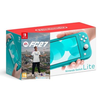 Ігрова консоль Nintendo Switch Lite Turquoise + Гра EA SPORTS FC 27 (російські субтитри) Ігрова консоль Nintendo Switch Lite Turquoise + Гра EA SPORTS FC 27 (російські субтитри)