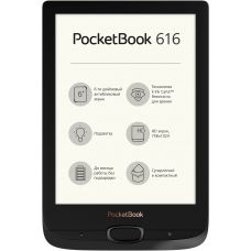 Электронная книга с подсветкой PocketBook 616 Basic Lux 2 Obsidian Black (PB616-H-CIS)