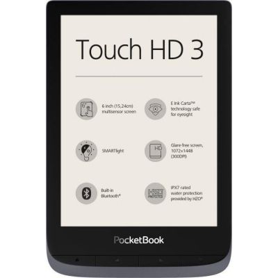 Электронная книга PocketBook 632 Touch HD 3 Metallic Gray (PB632-J-WW)