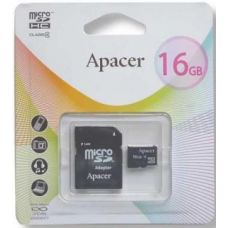 Карта памяти Apacer microSDHC 16GB (AP16GMCSH4-R) 
