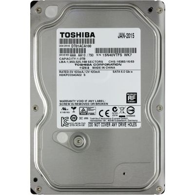 Жесткий диск 3,5" 1Tb Toshiba SATA III 7200 32Mb Mars (DT01ACA100)