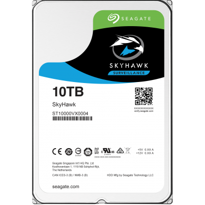 Жесткий диск 3,5" 10Tb Seagate SATA III 7200 256Mb Skyhawk (ST10000VX0004)