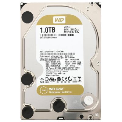 Жорсткий диск 3,5" 1Tb WD SATA III 7200 128Mb Gold (WD1005FBYZ)