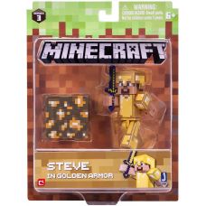 Ігрова фігурка Minecraft Steve in Gold Armor серія 3 (16488M)