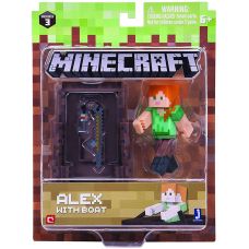 Ігрова фігурка Minecraft Alex with Boat серія 3 (16491M)