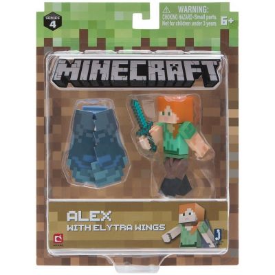Игровая фигурка Minecraft Alex with Elytra Wings серия 4 (16492M)