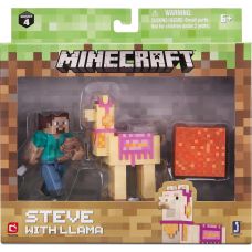 Ігрова колекційна фігурка Minecraft Steve with Llama серія 4, набір 2 шт. (16602M)