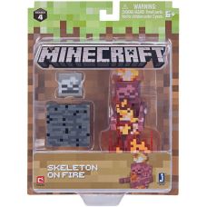 Игровая фигурка Minecraft Skeleton on Fire серия 4 (19974M)