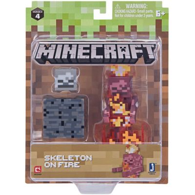 Ігрова фігурка Minecraft Skeleton on Fire серія 4 (19974M)