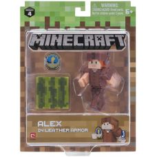 Игровая фигурка Minecraft Alex in Leather Armor серия 4 (19975M)