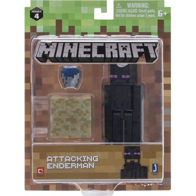 Игровая фигурка Minecraft Attacking Enderman серия 4 (19977M)