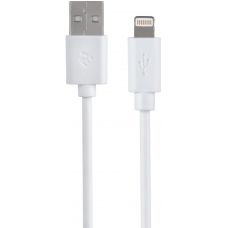 Кабель 2E USB 2.0 to Lightning Cable Single Molding Type, White, 1m (2E-CCLPVC-1MWT)