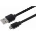 Кабель 2E USB 2.0 to Micro USB Flat Cable Single Molding Type, Black, 1m (2E-CCMPVC-1MBL) фото  - 0
