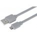 Кабель 2E USB 2.0 to Micro USB Flat Cable Single Molding Type, Grey, 1m (2E-CCMPVC-1MGR) фото  - 0