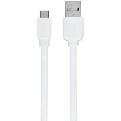 Кабель 2E USB 2.0 to Micro USB Flat Cable Single Molding Type, White, 1m (2E-CCMPVC-1MWT)