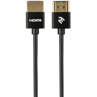 Кабель 2Е HDMI 2.0 Gen2 Ultra Slim cable, Black ,1м (2E-W9668BL-1M)