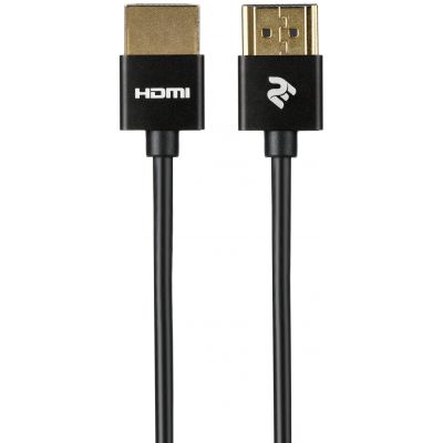 Кабель 2Е HDMI 2.0 Gen2 Ultra Slim cable, Black ,2м (2E-W9668BL-2M)