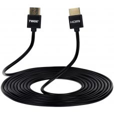 Кабель 2Е HDMI 2.0 (AM/AM) Slim, High Speed, Alumium, Black 3m (2EW-1119-3m)