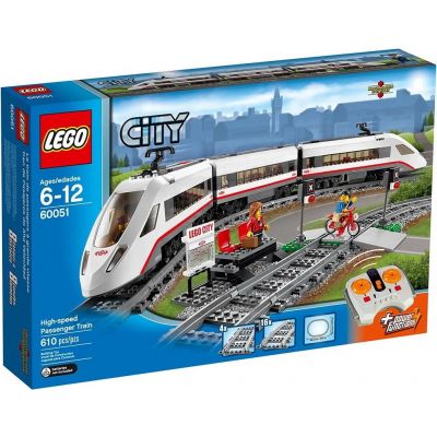 Lego City Железная Дорога Скоростной Пассажирский Поезд (60051)