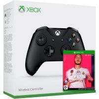 FIFA 20 (русская версия) + Microsoft Xbox One S Wireless Controller with Bluetooth (Black)