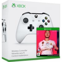 FIFA 20 (російська версія) + Microsoft Xbox One S Wireless Controller with Bluetooth (White)