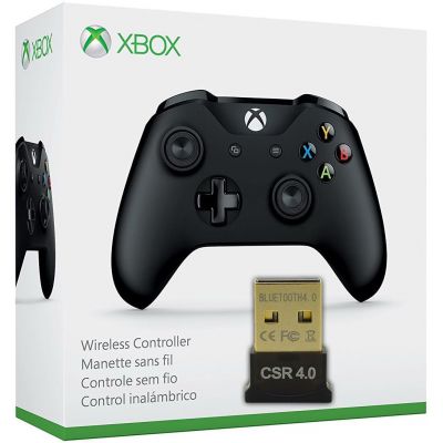 Microsoft Xbox One S Wireless Controller with Bluetooth (Black) + Bluetooth адаптер