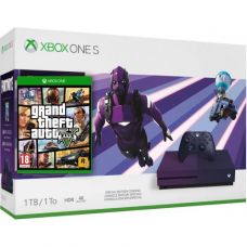 Microsoft Xbox One S 1Tb Purple Special Edition + GTA V (русские субтитры)