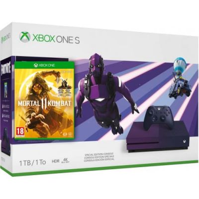 Microsoft Xbox One S 1Tb Purple Special Edition + Mortal Kombat 11 (русская версия)