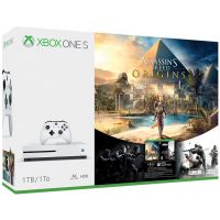 Microsoft Xbox One S 1Tb White + Assassin's Creed: Origins/Истоки (русская версия)