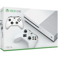 Microsoft Xbox One S 1Tb White + доп. Wireless Controller with Bluetooth (White) + Игра на выбор в подарок!