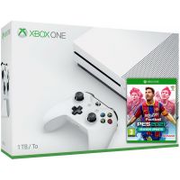 Microsoft Xbox One S 1Tb White + eFootball Pro Evolution Soccer 2021 (русская версия)