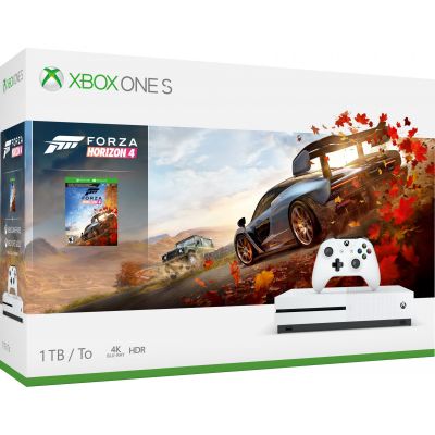 Microsoft Xbox One S 1Tb White + Forza Horizon 4 (русская версия)